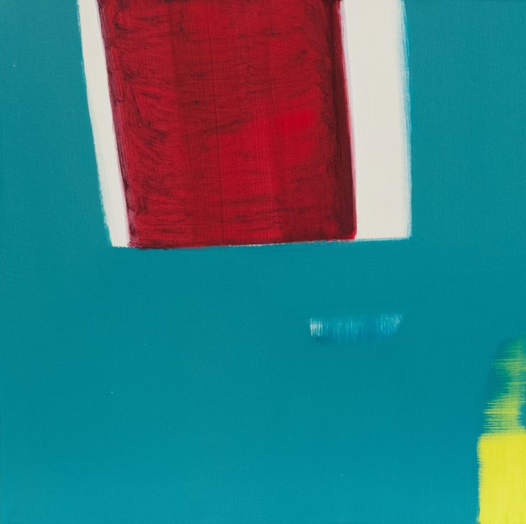 blue color contemporary artwork by painter elio cassara oil on canvas